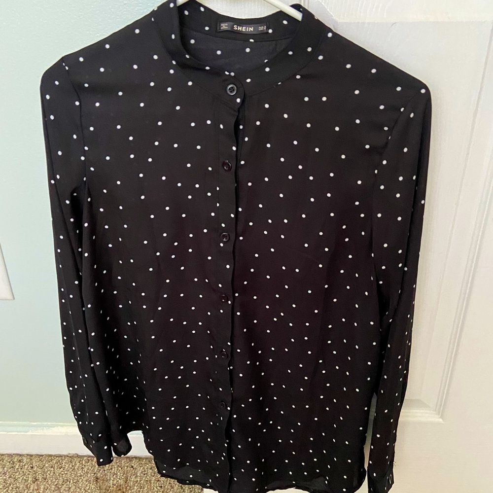 SHEIN black blouse